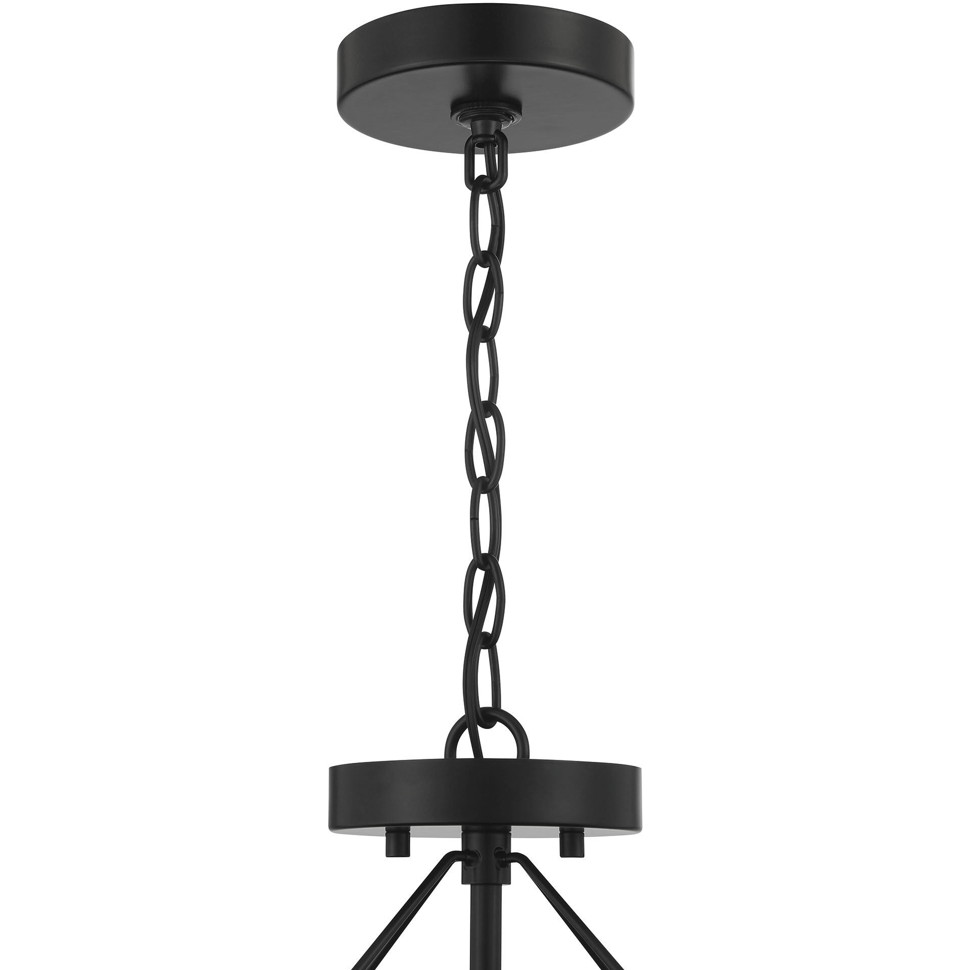 Oak Street 2 Light 13 inch Flat Black Convertible Semi Flush Ceiling Light